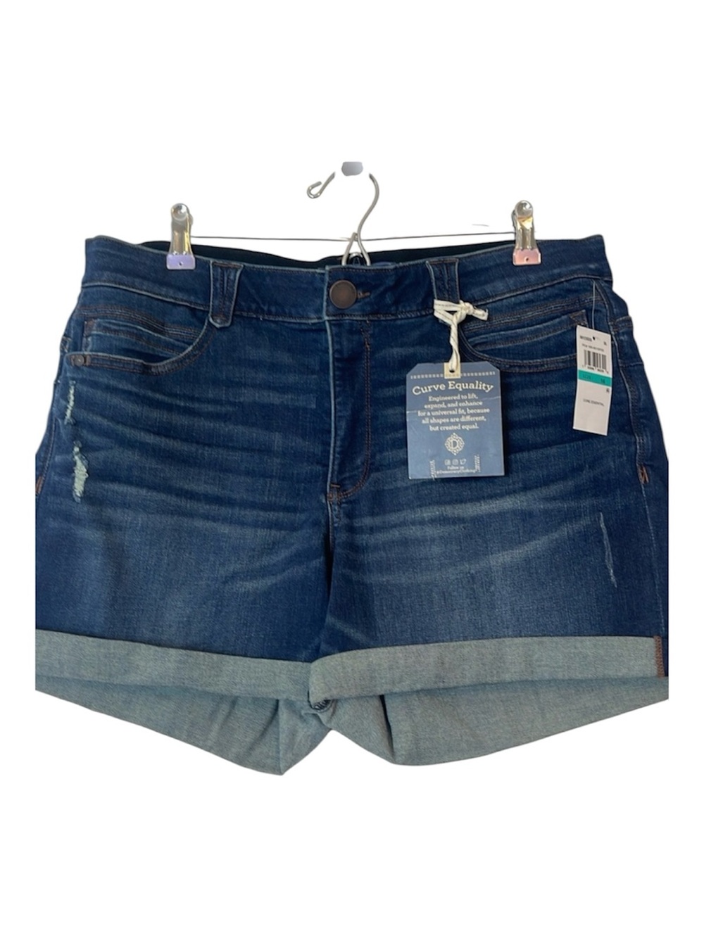 Democracy Absolution Denim Cuffed 5” Jean Shorts Size 16